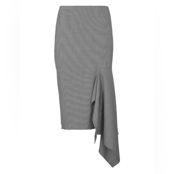 Balenciaga | Houndstooth Godet Midi Skirt - Picture 4 of 12